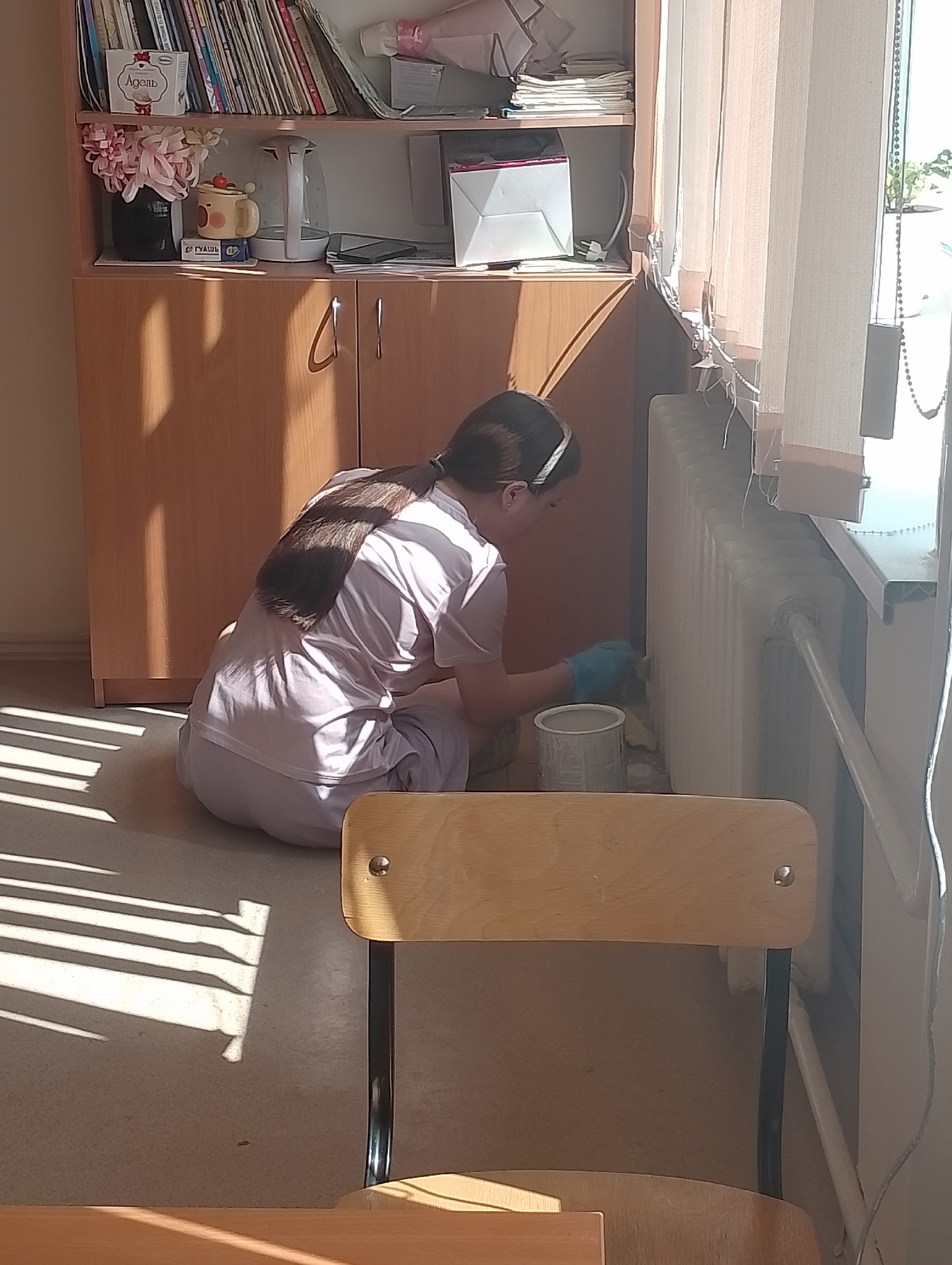 В Сосновском округе школьники работают в трудовых отрядах