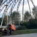 В Саргазах установили уличную сцену