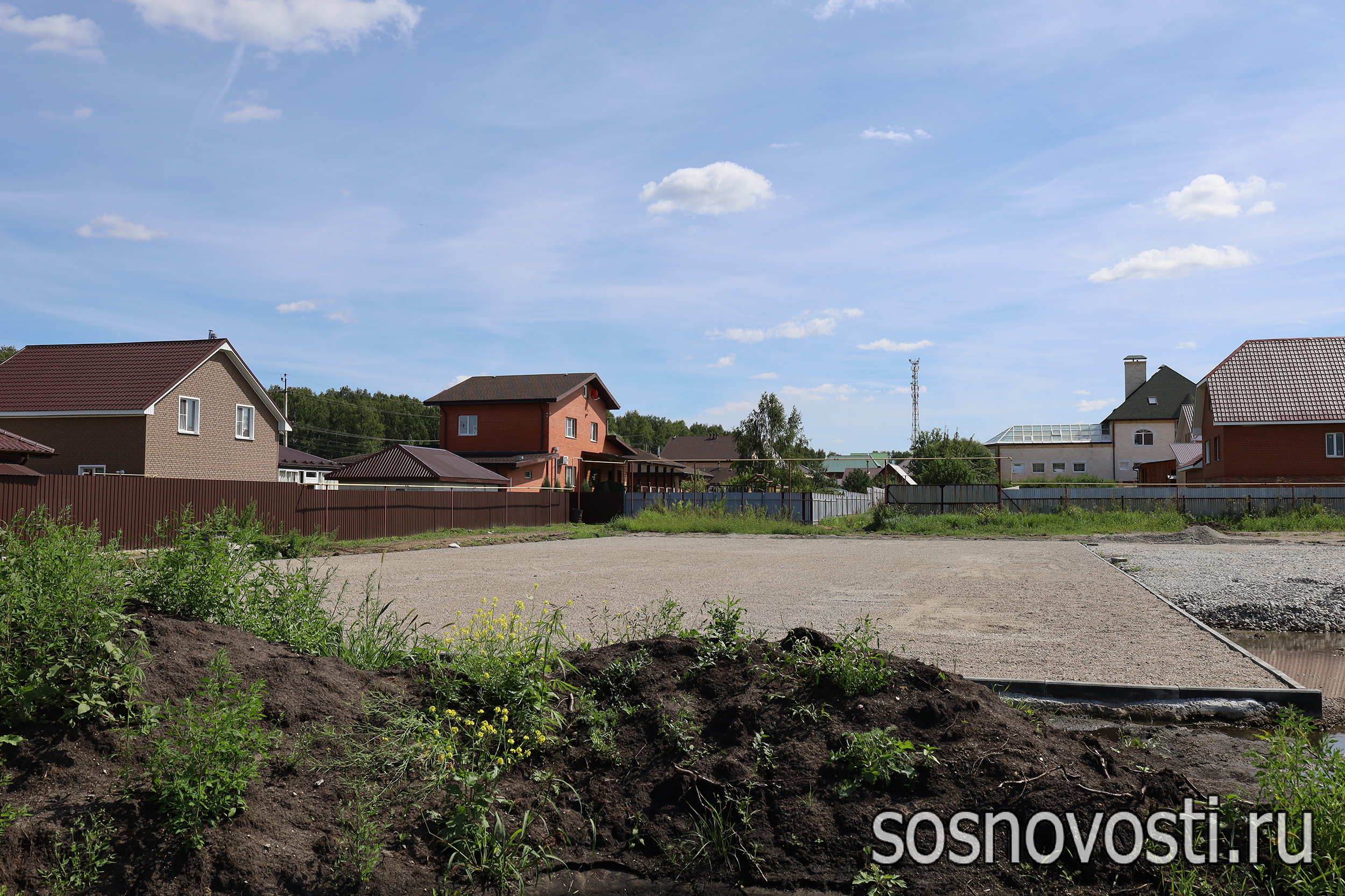 На разных стадиях готовности: в Сосновском округе обновляют общественные пространства