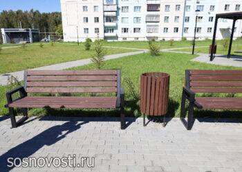 В Рощино устанавливают экологичные урны