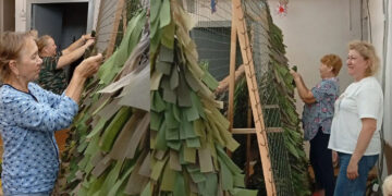 Защита в каждом узелке: волонтеры из Садового плетут маскировочные сети