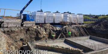 В Есаульском строятся очистные сооружения