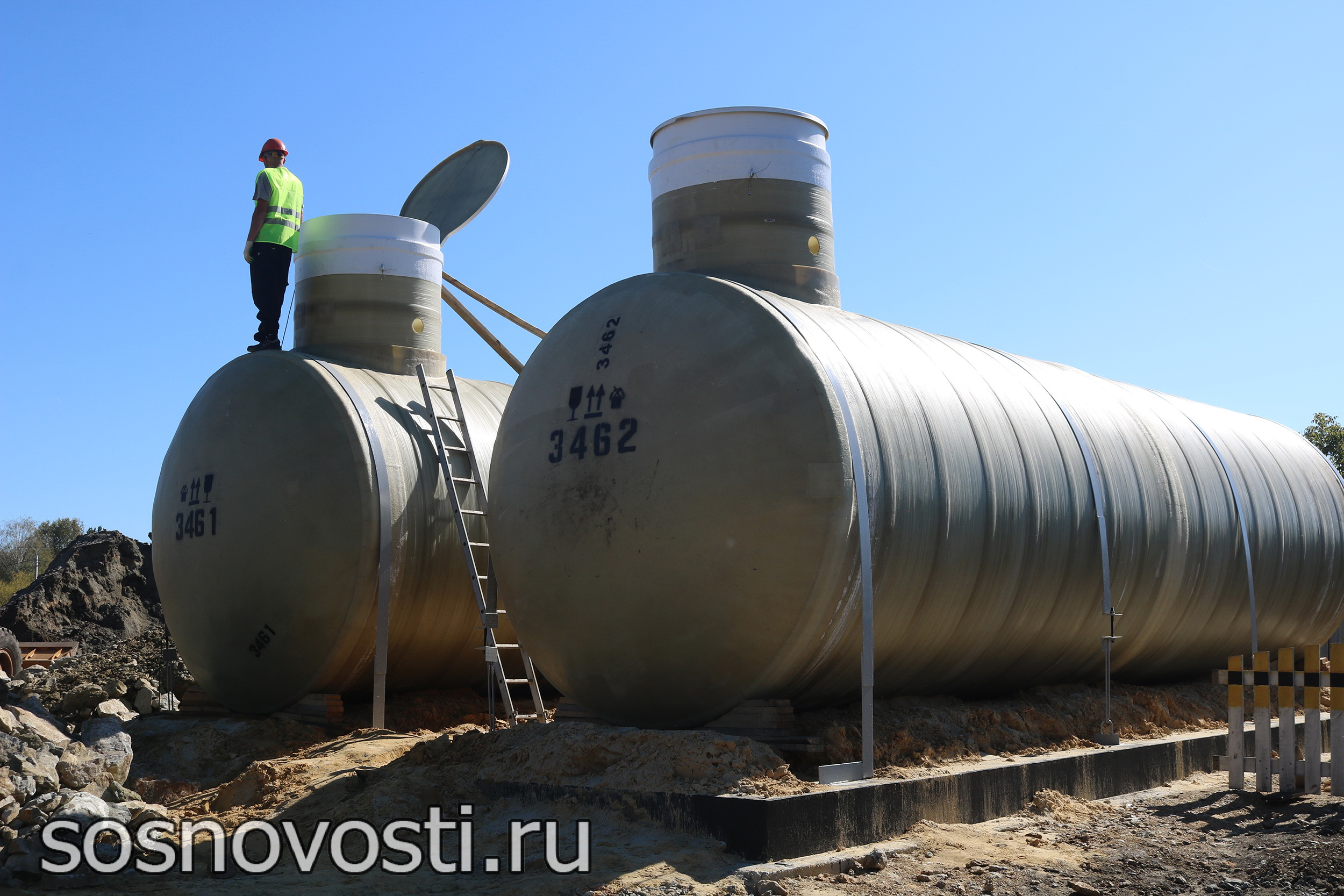 В Есаульском строятся очистные сооружения