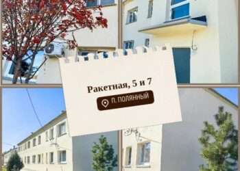 В поселке Полянном капитально отремонтировали фасады и фундаменты двух домов