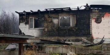 Оставленная без присмотра печь уничтожила дом в Вознесенке